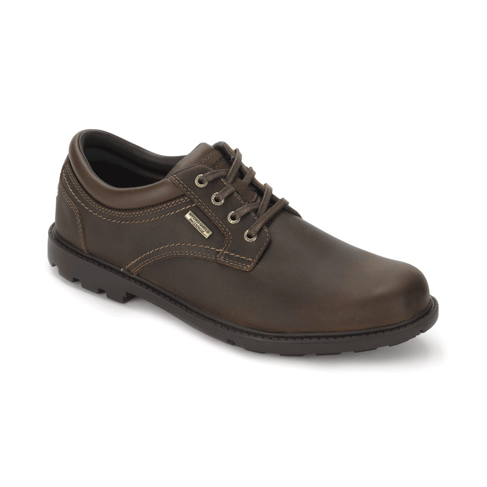 Rockport Oxfords Herre Brune - Storm Surge Plain Toe - XNDH19540